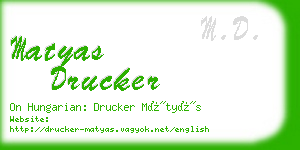 matyas drucker business card